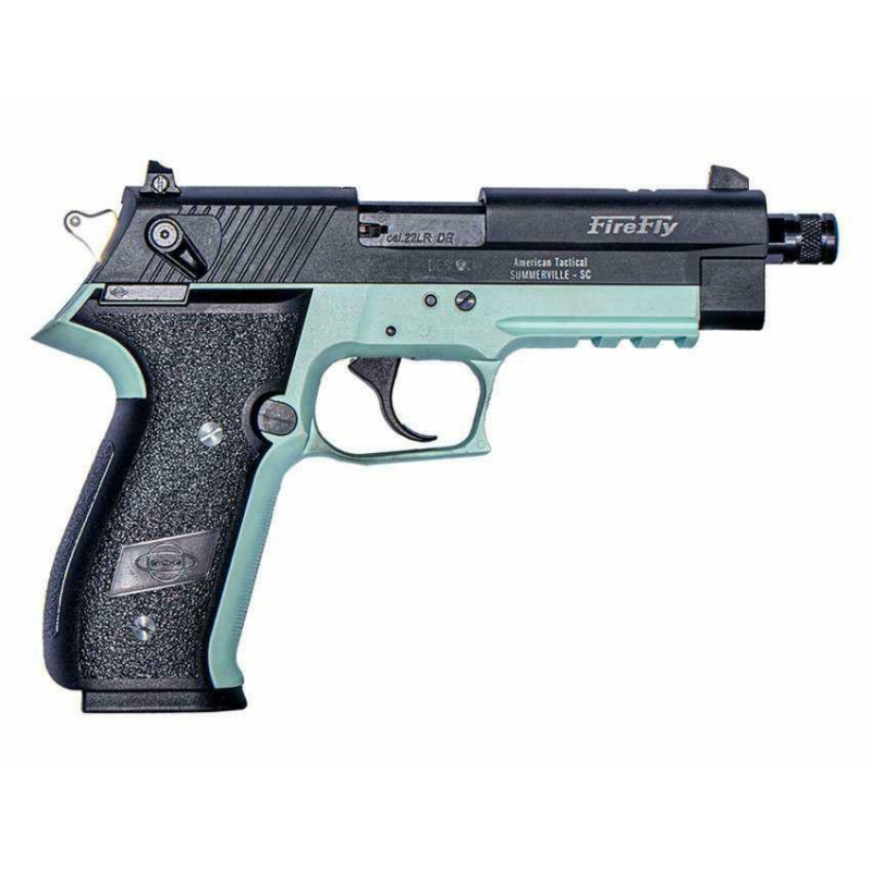 Pistolet GSG FireFly Mint Green .22 LR z gwintem